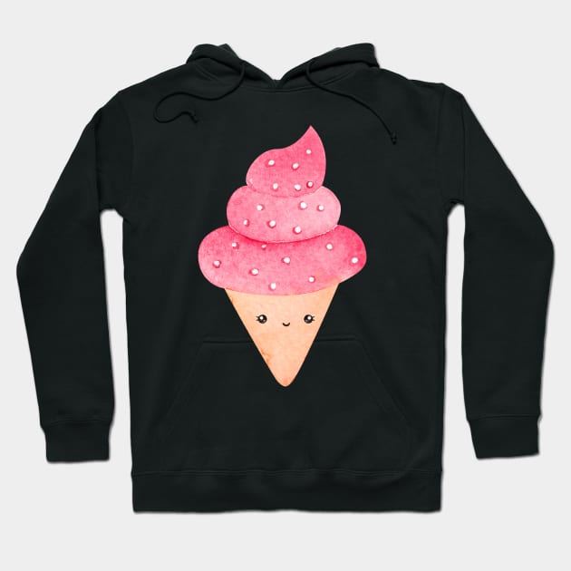 Cute ice cream Hoodie by shoko